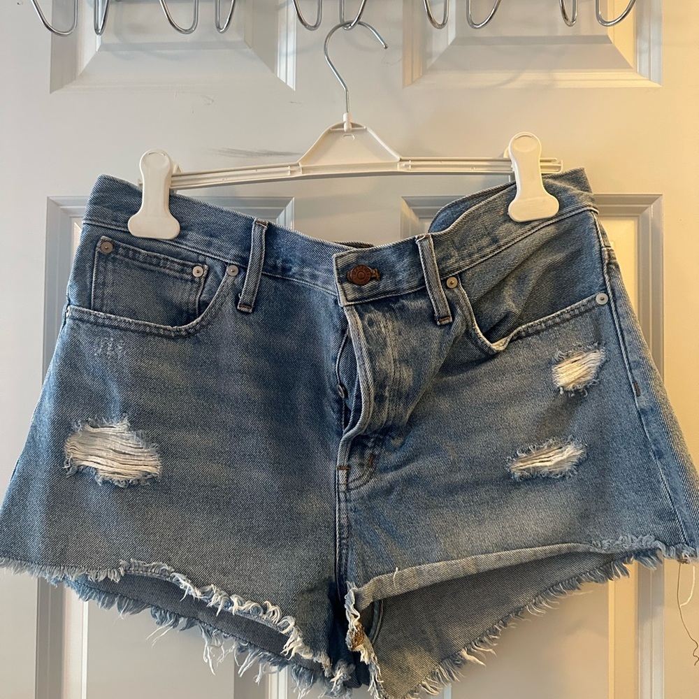 Denim Distressed Women Shorts